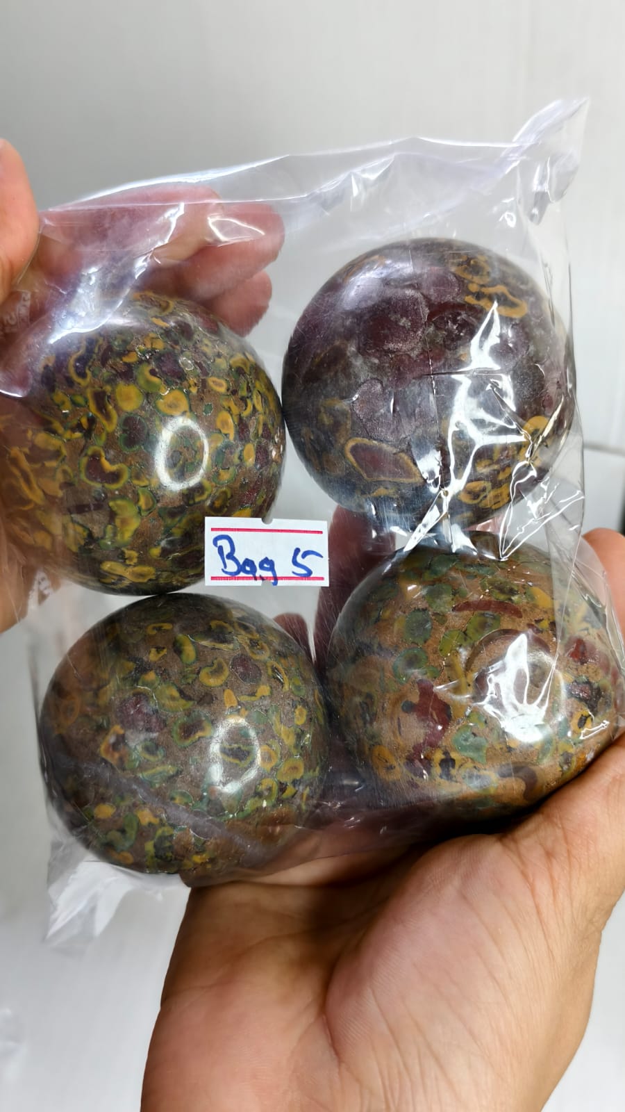 FRUIT JASPER SPHERE BAG 5 - 1 KG, 4 PCS