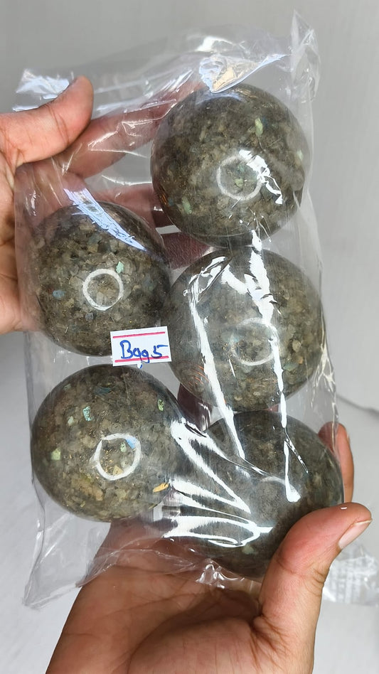 MIX ORGONITE SPHERE BAG 5 - 1 KG, 5 PCS