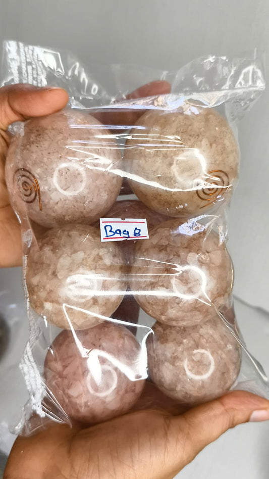 MIX ORGONITE SPHERE BAG 8 - 1 KG, 7 PCS