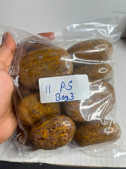 MARIYAM JASPER PALMSTONES BAG 3 - 1 KG, 11 PCS