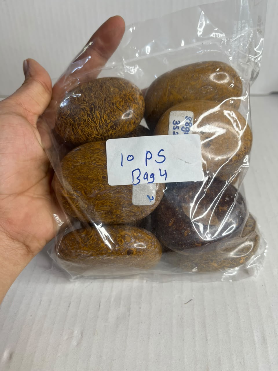 MARIYAM JASPER PALMSTONES BAG 4 - 1 KG, 10 PCS - AEORA ROCKS INDIA -Healing Crystals superstore
