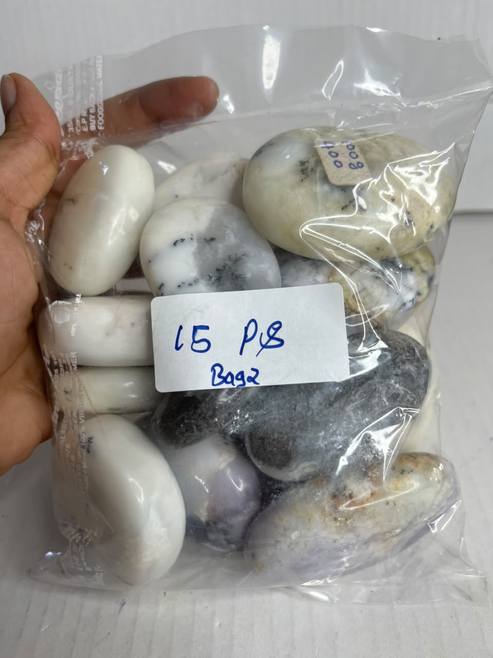 DENDRITIC AGATE PALMSTONES BAG 2 - 1 KG, 15 PCS - AEORA ROCKS INDIA -Healing Crystals superstore