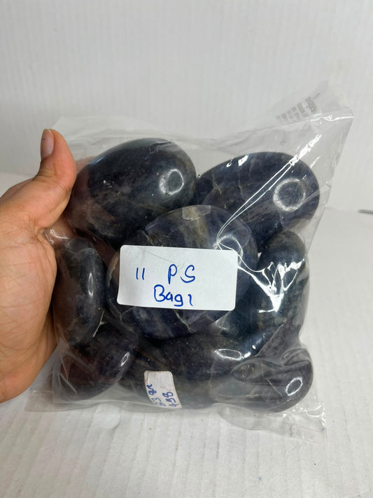 IOLITE PALMSTONES BAG 1 - 1 KG, 11 PCS