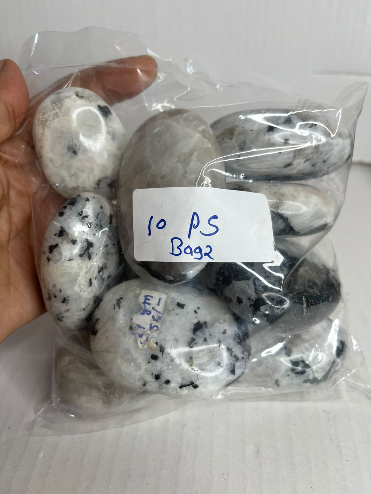 RAINBOW MOONSTONE PALM STONE BAG 2 - 1 KG, 10 PCS - AEORA ROCKS INDIA -Healing Crystals superstore