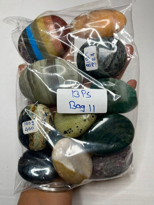 MIX STONE PALMSTONES BAG 11 - 1 KG, 11 PCS