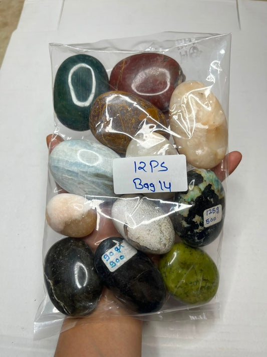 MIX STONE PALMSTONES BAG 14 - 1 KG, 12 PCS