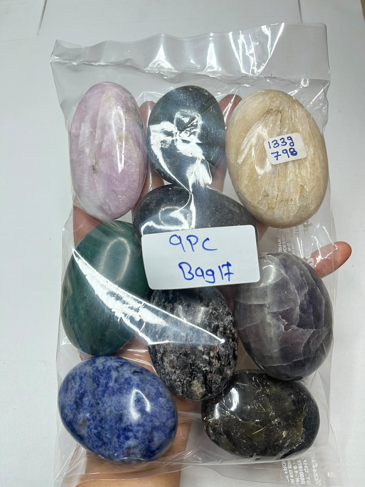 MIX STONE PALMSTONES BAG 17 - 1 KG, 17 PCS
