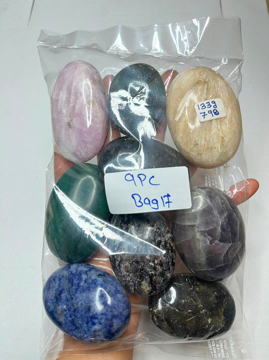 MIX STONE PALMSTONES BAG 17 - 1 KG, 17 PCS