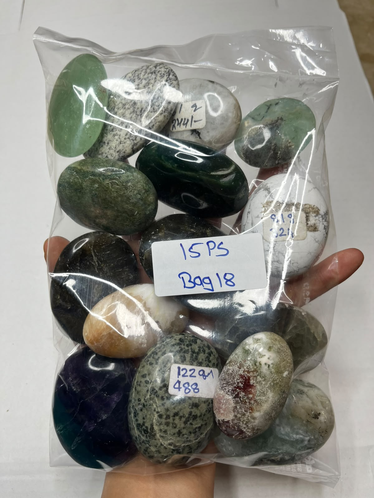 MIX STONE PALMSTONES BAG 18 - 1 KG, 15PCS