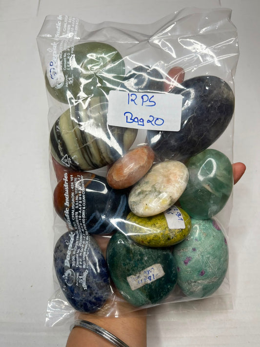 MIX STONE PALMSTONES BAG 20 - 1 KG, 12 PCS