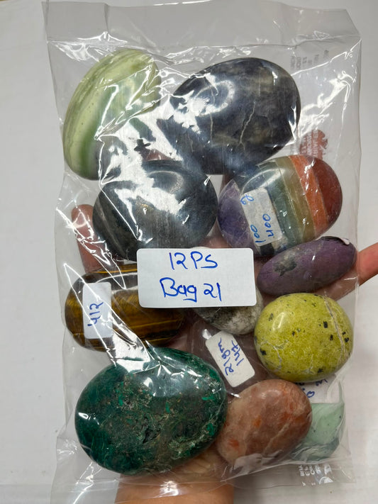 MIX STONE PALMSTONES BAG 21 - 1 KG, 12 PCS