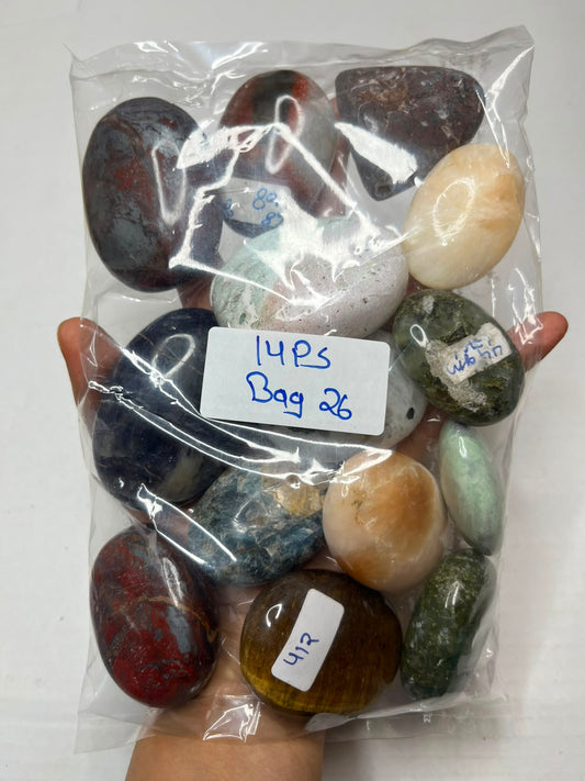 MIX STONE PALMSTONES BAG 26 - 1 KG, 14 PCS