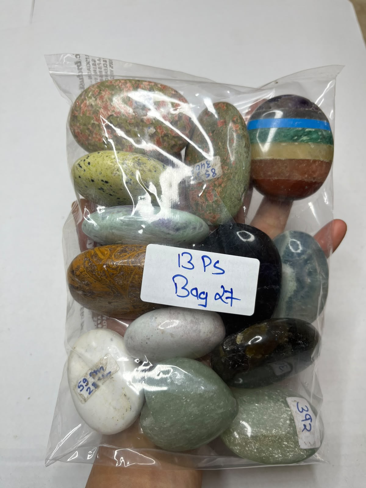 MIX STONE PALMSTONES BAG 27 - 1 KG, 13 PCS