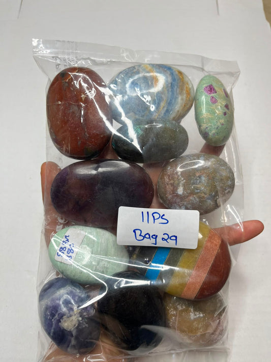 MIX STONE PALMSTONES BAG 29 - 1 KG, 11 PCS