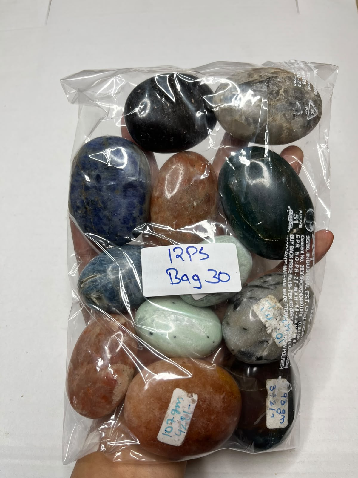 MIX STONE PALMSTONES BAG 30 - 1 KG, 12 PCS