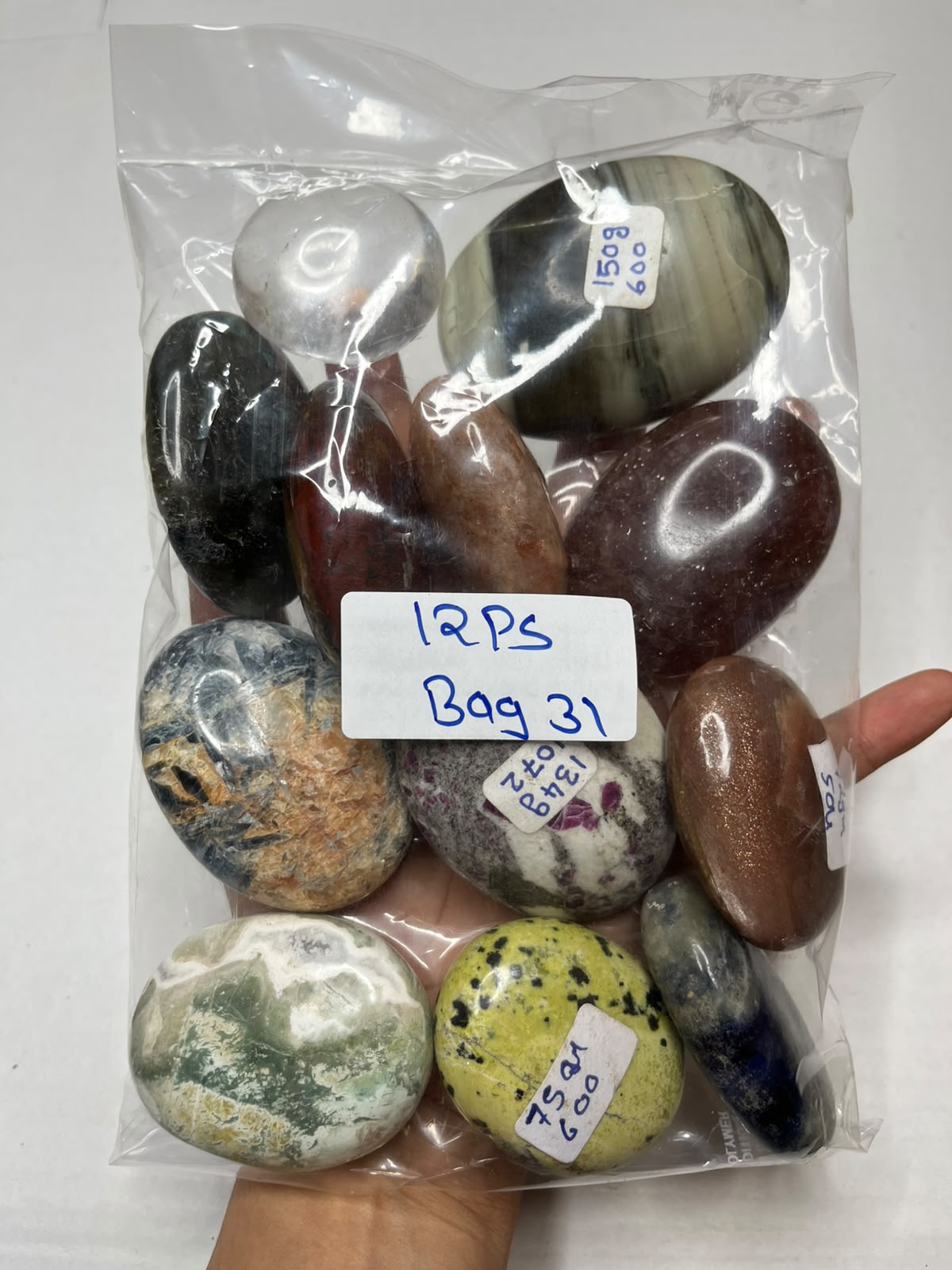 MIX STONE PALMSTONES BAG 31 - 1 KG, 12 PCS