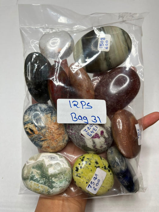 MIX STONE PALMSTONES BAG 31 - 1 KG, 12 PCS
