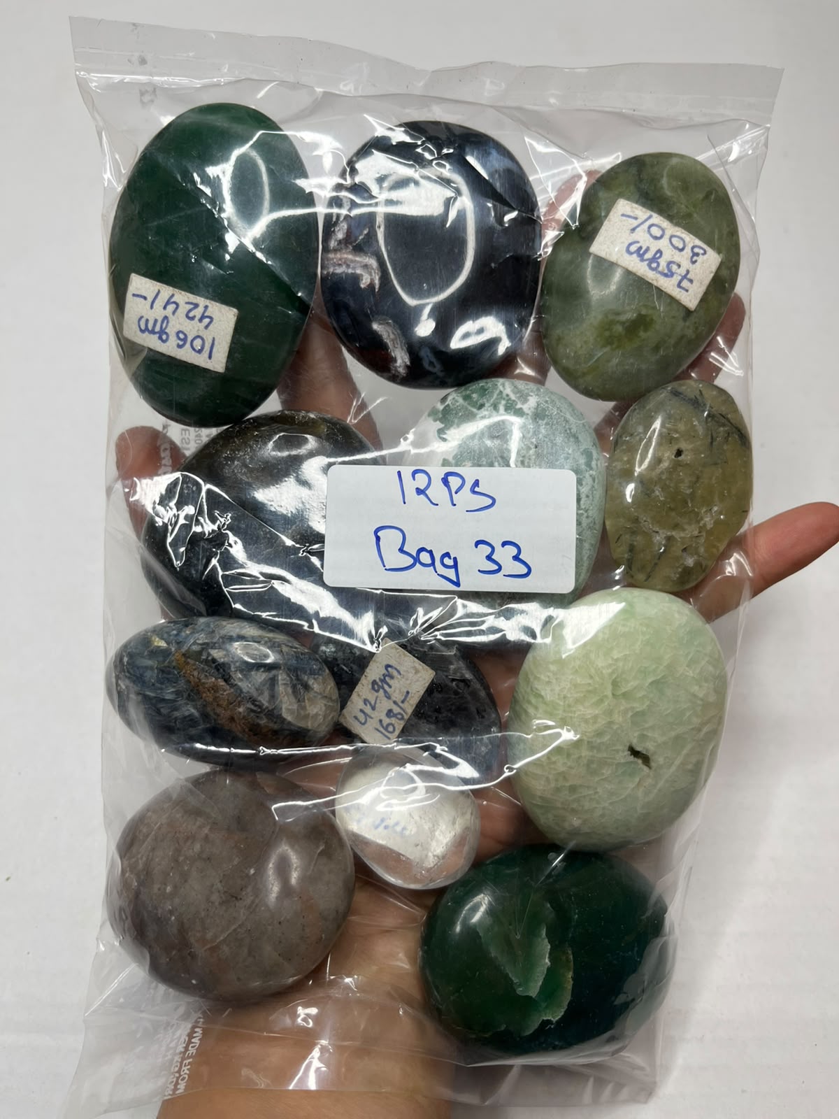 MIX STONE PALMSTONES BAG 33 - 1 KG, 12 PCS