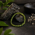 NATURAL PERIDOT 6MM BRACELET