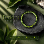 NATURAL PERIDOT 6MM BRACELET