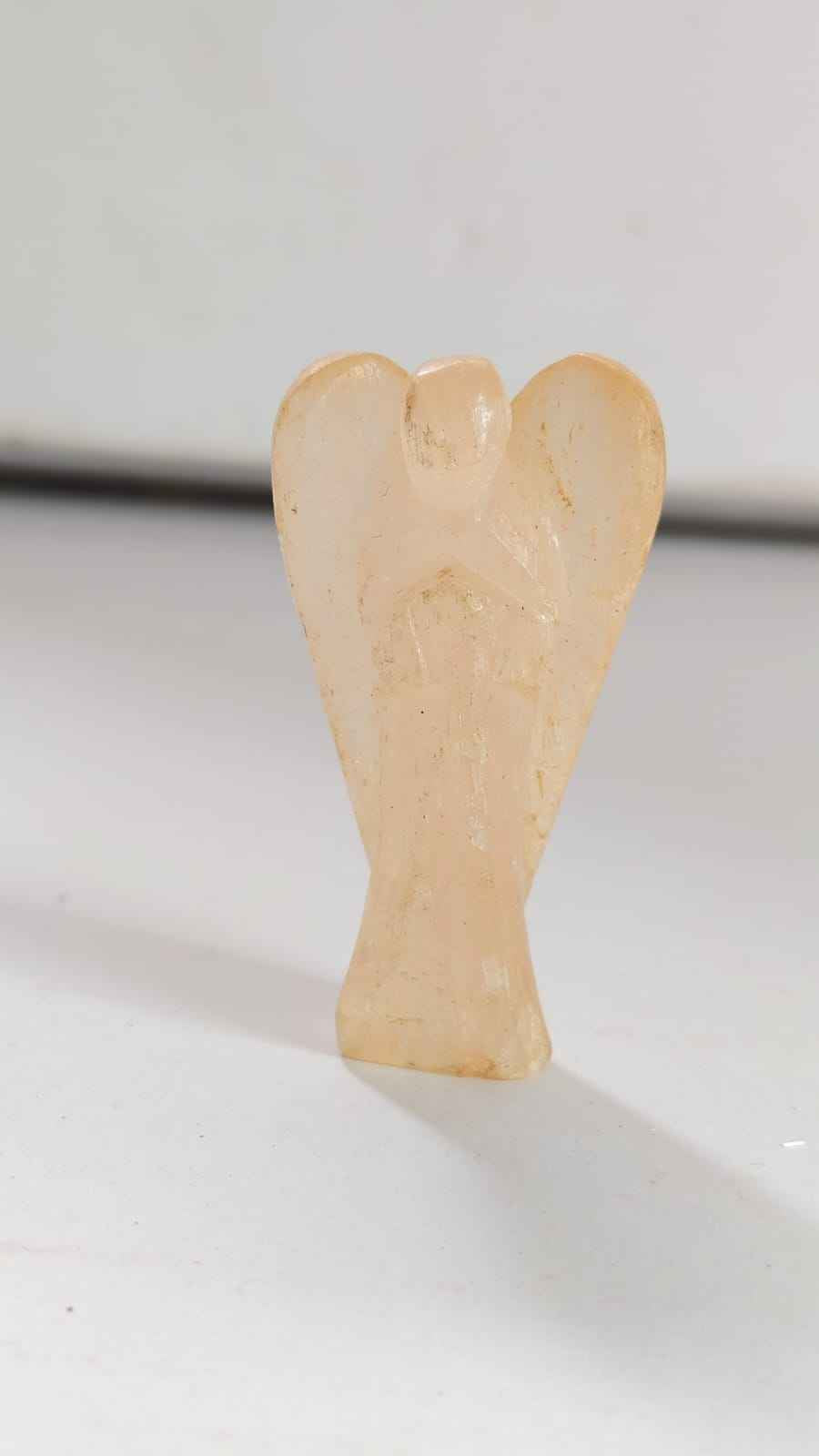 ORANGE SELENITE ANGEL 2 INCH