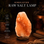 Aeora Rocks Natural Himalayan Raw Salt Lamp – Crystal Rock Lamp for Home Décor, Relaxation, Meditation & Ambient Lighting