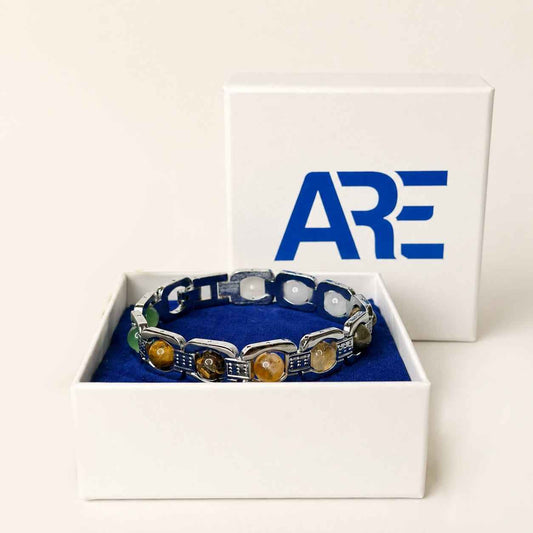 Aeora Rocks Metal Dhan Yog Bracelet – Natural Crystal Bracelet for Wealth, Prosperity & Positive Energy