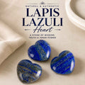 Aeora Rocks Natural Lapis Lazuli Heart Crystal – Stone of Wisdom, Truth & Inner Strength