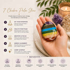 Aeora Rocks Natural 7 Chakra Palm Stone – Crystal Healing Stone for Energy Balance, Meditation & Inner Peace