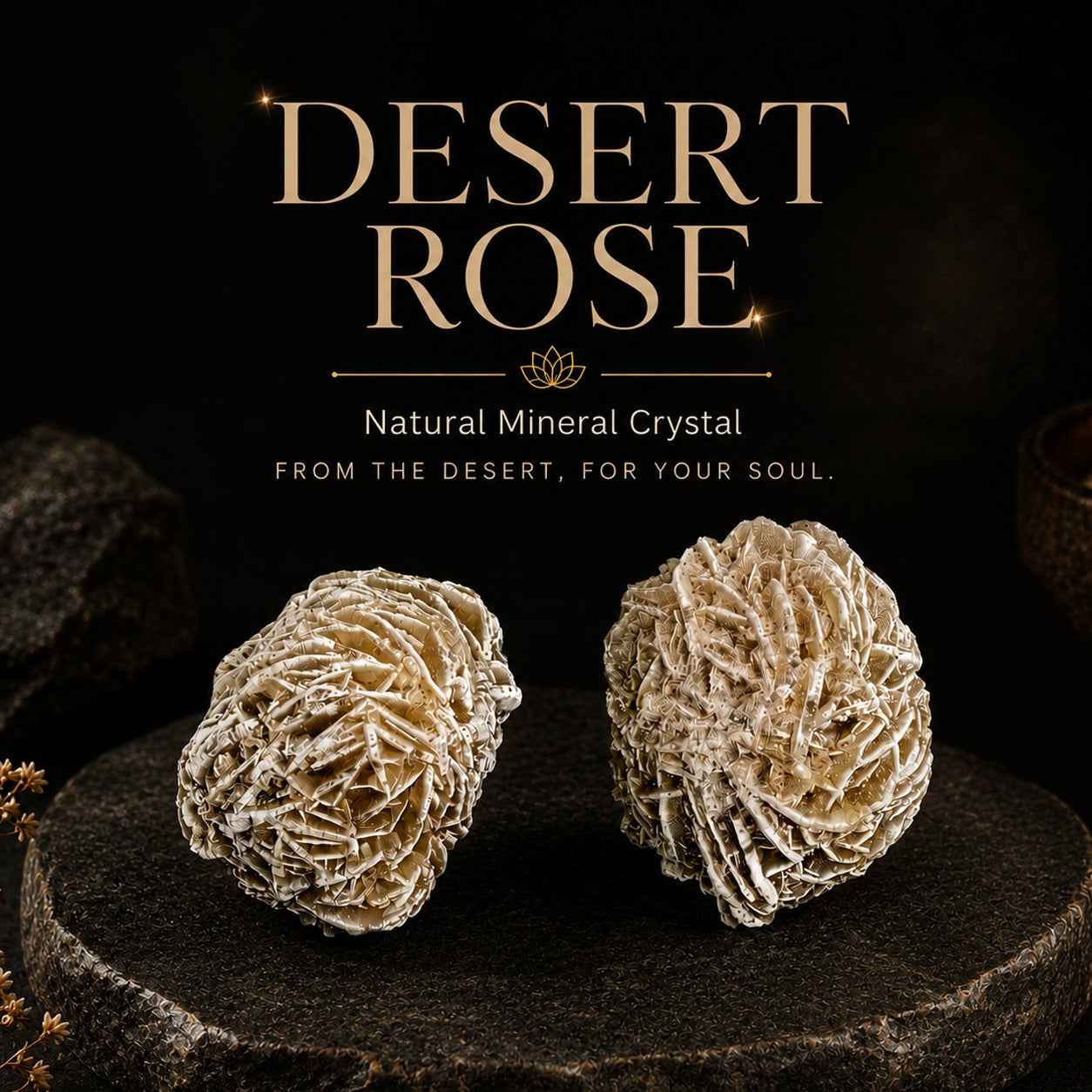Aeora Rocks Natural Desert Rose Crystal – A Symbol of Clarity, Grounding & Inner Peace