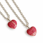 Rhodonite Heart Pendant – Pink Gemstone Jewellery | Aeora Rocks