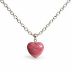 Rhodonite Heart Pendant – Pink Gemstone Jewellery | Aeora Rocks