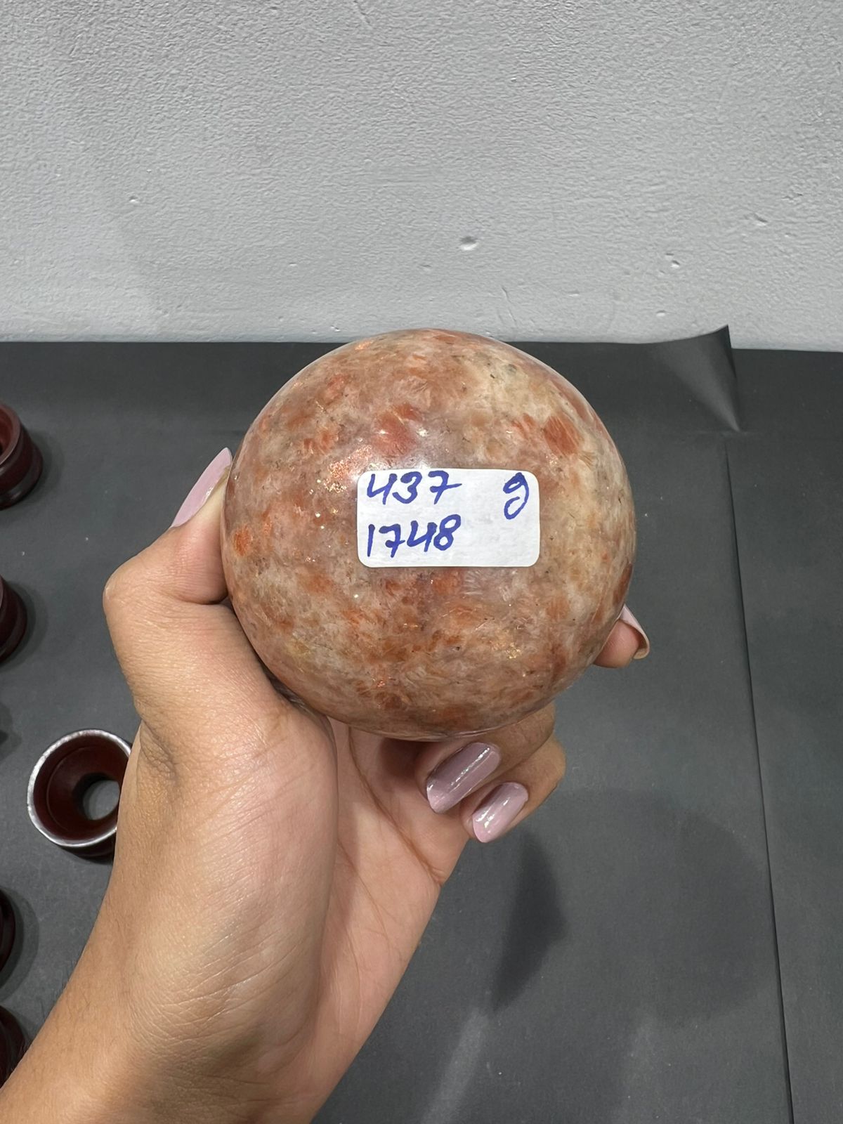 Sunstone Sphere 437g - AEORA ROCKS INDIA -Healing Crystals superstore