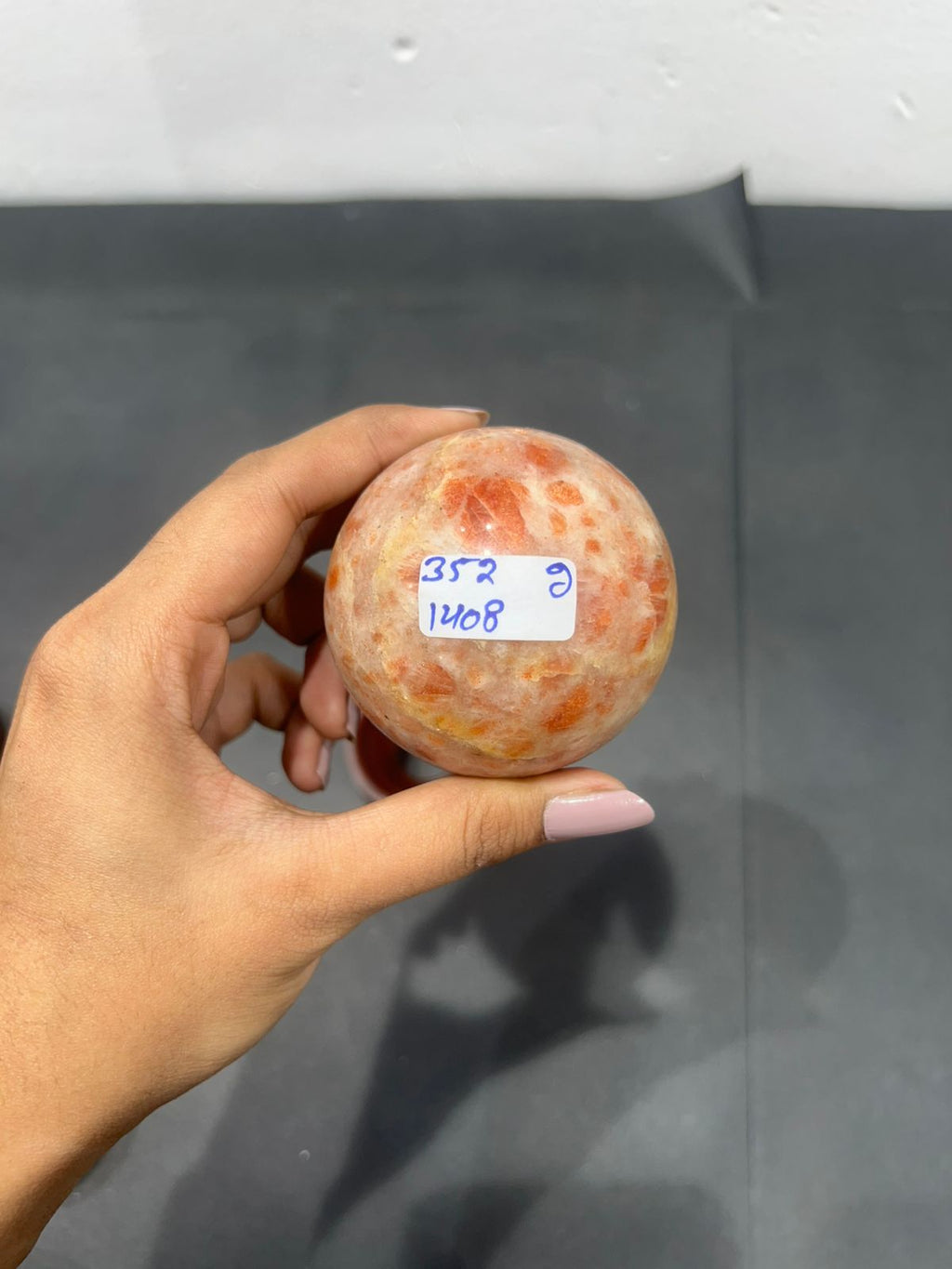 Sunstone Sphere 352g - AEORA ROCKS INDIA -Healing Crystals superstore