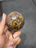 Fruit Jasper Sphere 253g - AEORA ROCKS INDIA -Healing Crystals superstore