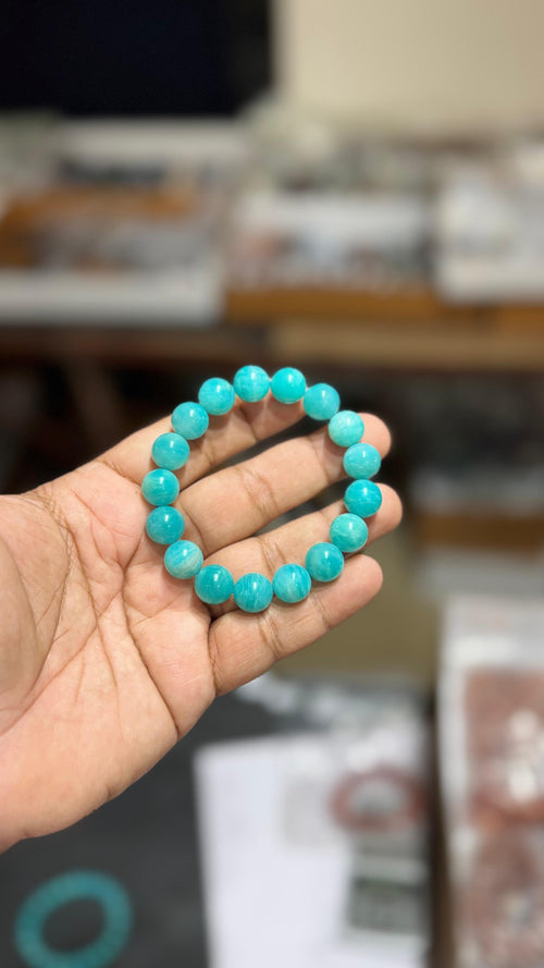 Amazonite Bracelet - AEORA ROCKS INDIA -Healing Crystals superstore