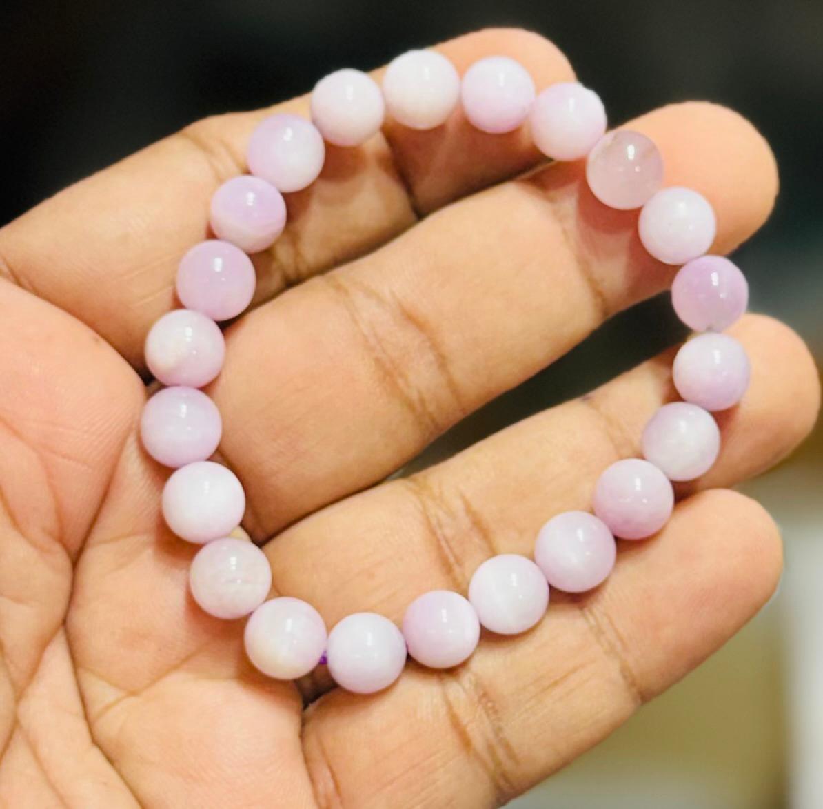 Kunzite Bracelet - AEORA ROCKS INDIA -Healing Crystals superstore