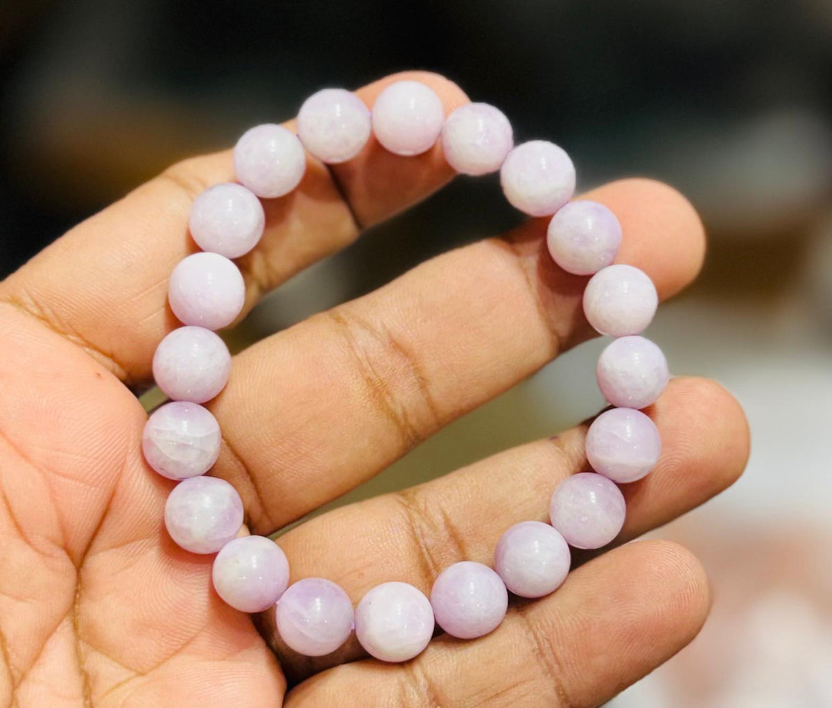 Kunzite Bracelet - AEORA ROCKS INDIA -Healing Crystals superstore
