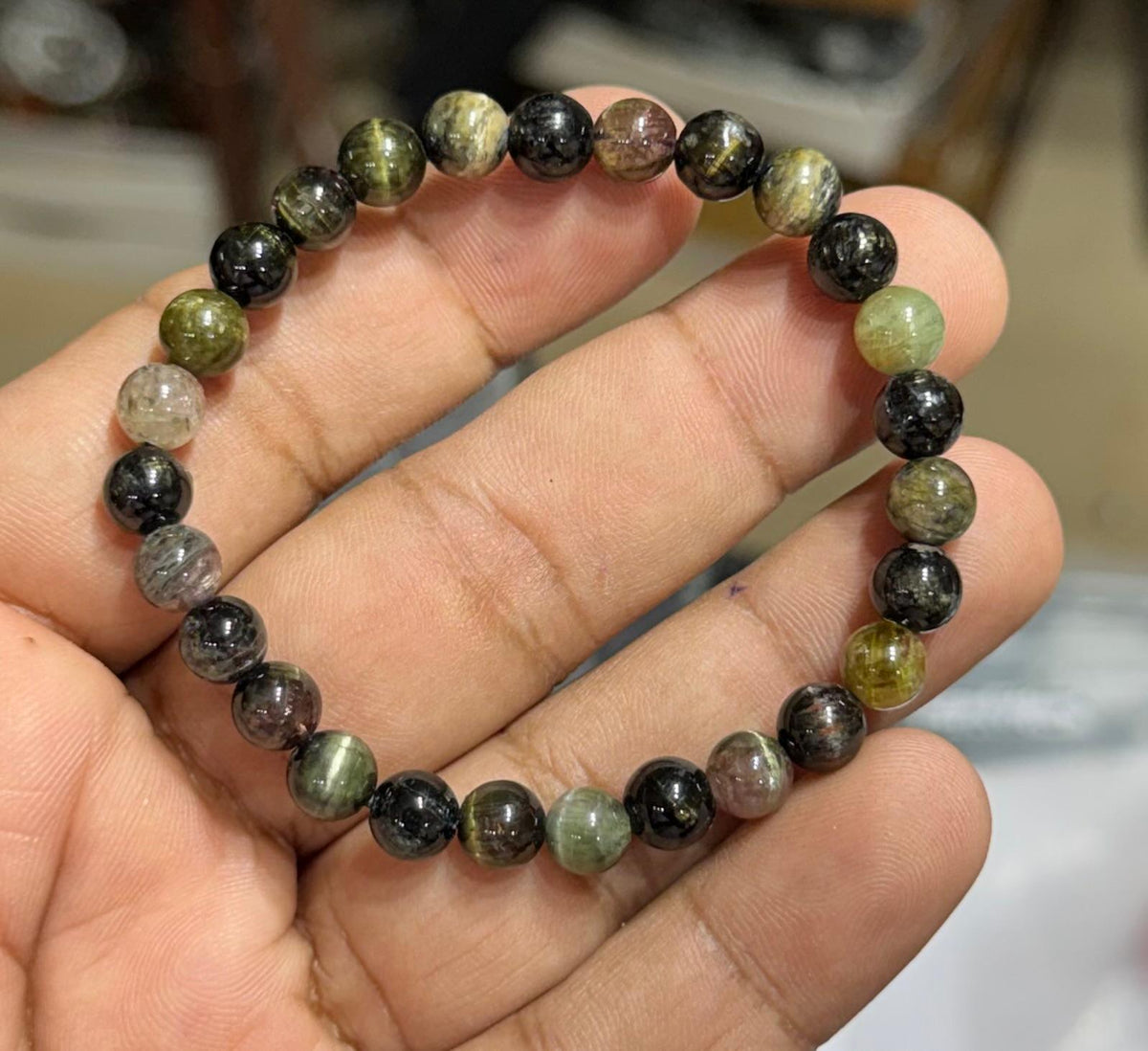 Star Tourmaline Bracelet - AEORA ROCKS INDIA -Healing Crystals superstore