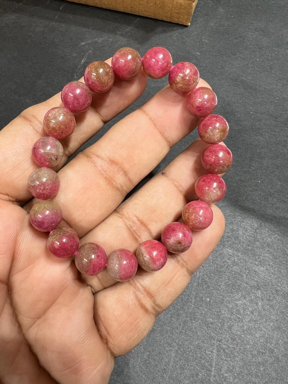 Rhodonite Bead Bracelet 30% off