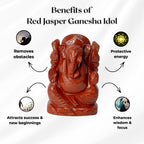 Red Jasper Ganesha - AEORA ROCKS INDIA -Healing Crystals superstore