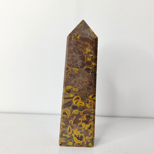 Natural Fruit Jasper Crystal Tower | Polished Fruit Jasper Point for Grounding, Stability & Vital Energy - AEORA ROCKS INDIA -Healing Crystals superstore
