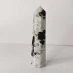 Natural Rainbow Moonstone Point Pencil Tower – Intuition & Divine Feminine Crystal Obelisk - AEORA ROCKS INDIA -Healing Crystals superstore