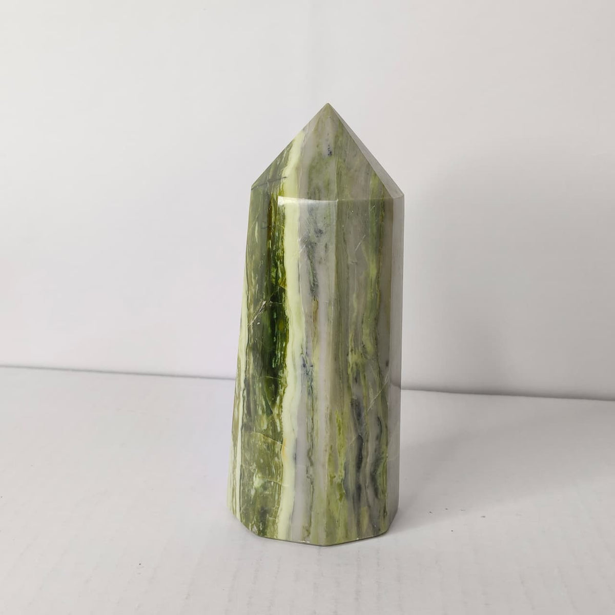Natural Infinite Stone Big Point Tower – Powerful Healing & Heart Chakra Crystal Obelisk - AEORA ROCKS INDIA -Healing Crystals superstore