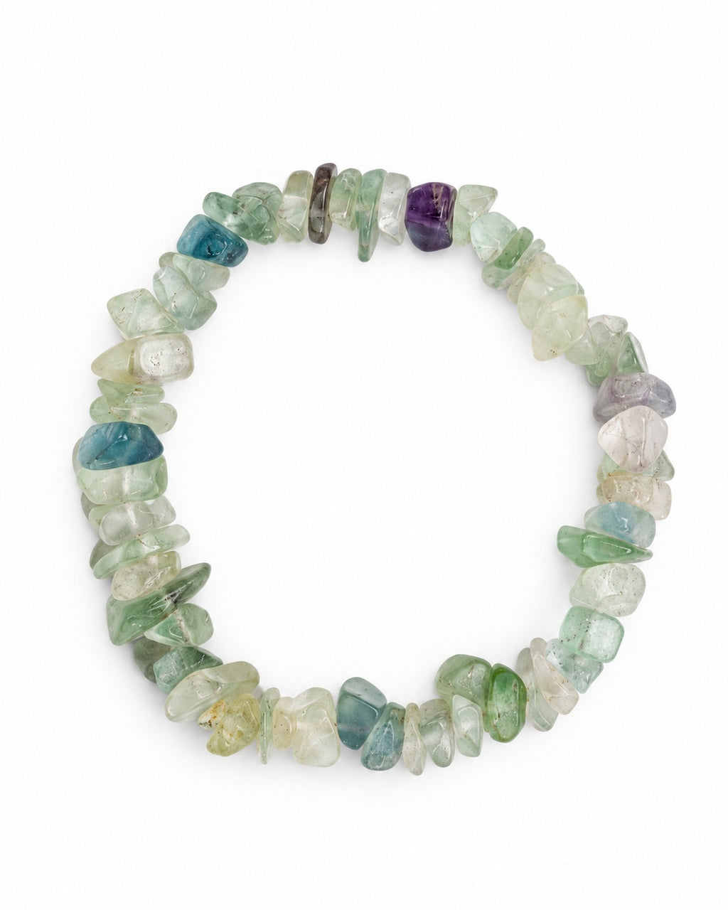 Multi Fluorite Chips Bracelet – Colourful Gemstone Bracelet | Aeora Rocks