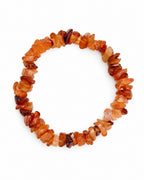 Red Carnelian Chips Bracelet | Natural Gemstone | Aeora Rocks
