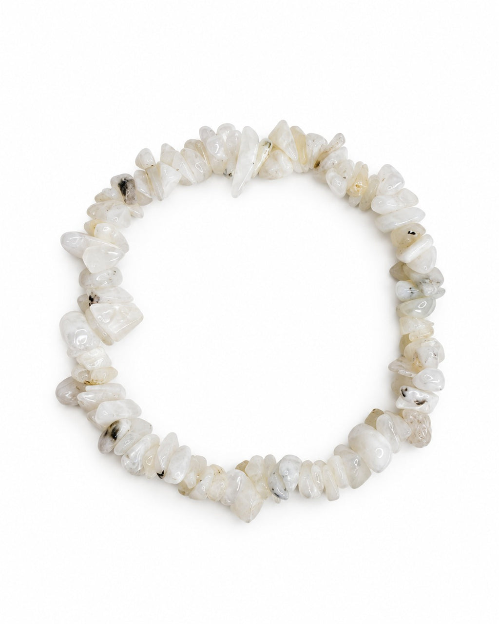 Rainbow Moonstone Chips Bracelet | Aeora Rocks