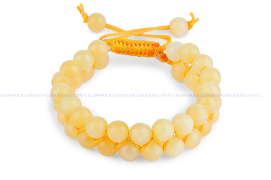Yellow Calcite String Bracelet in India - Aeora Rocks