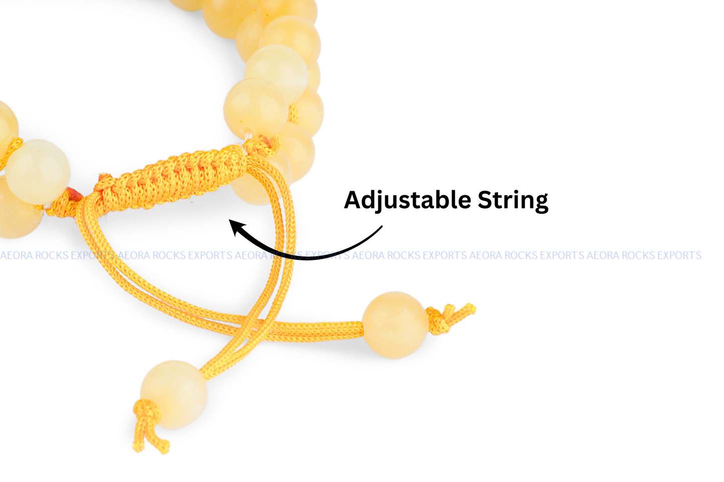 Yellow Calcite String Bracelet in India - Aeora Rocks