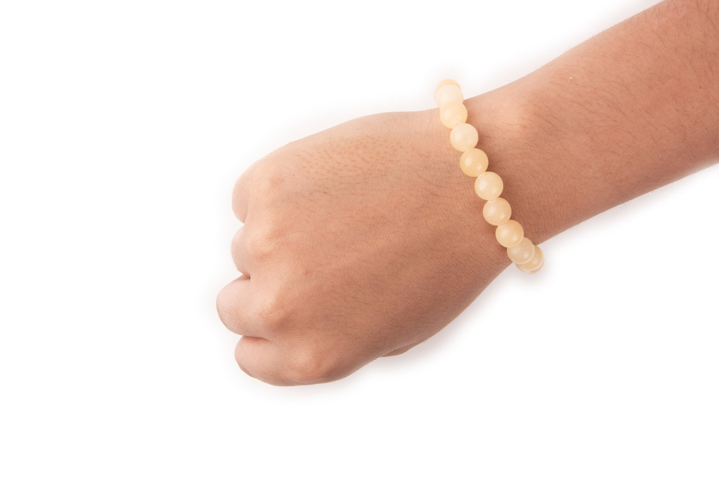 Yellow Calcite Bead Bracelet